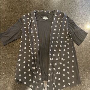 Investments Black and White Polka Dot Blouse